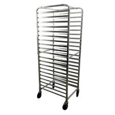 MIGSA 6063-T5 | Carro Espiguero | Pan Dulce Galletas | para 20 Charolas |66 x 50.8 x 177.1 cm | Tubular Aluminio | Panaderia Reposteria Hotel Supermercado Buffet Comedor Industrial Restaurante Cocina Profesional – KitchenMax Store