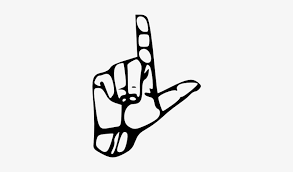 American sign language or asl as it's popularly called by its acronym, is a fascinating language and many people have started to see its value . Symbols Alphabets Asl Asl L L In American Sign Language 322x406 Png Download Pngkit
