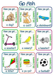 Go Fish Have You Got Has She Got Has He Got Pets Toys Apprendre L Anglais Anglais Oral Anglais Enfant