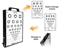 Portable Illuminated Eye Chart Cabinet Esv1200