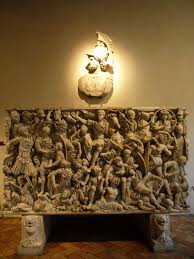 Sarcofago Grande Ludovisi Roman Sarcophagus From The 3rd Century Ce Stored At Palazzo Altemps In Rome It Was Disc Escultura Romana Roma Antiga Arte E Cultura