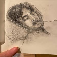 Shorter sketch of my son resting