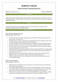 Write your product management resume fast, with expert tips and good vs. Senior Product Manager Resume Samples Qwikresume