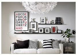 Decordots Ikea Ribba Picture Sledge Shelves Above Couch Ikea Picture Ledge Home Decor