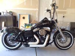 Shinko White Ball On Dyna Street Bob Harley Bobber Harley Bikes Harley Davidson