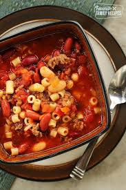 Olive Garden Pasta E Fagioli Soup Copycat Recipe Tastes Just Like The Original This Hearty Italian Seasoned S In 2020 Pasta E Fagioli Fagioli Soup Olive Garden Pasta