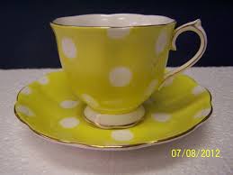 Royal Albert Polka Dot Yellow Cup And Saucer N R Zitronengelb Tassen Tolle