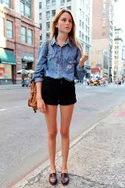 1001 Images De La Tenue Avec Chemise En Jean Idees De Style Chemise En Jean Tendance Chaussures 2017