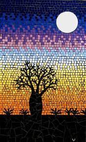 Bubbles are fused dots made in my kiln. Clips Week 2 Jakedanderson S Blog Tree Mosaic Mosaic Art Mosaic Murals