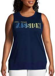 5 out of 5 stars with 2 ratings. Just My Size Womens Plus Size Active Graphic Muscle Tank Sports Outdoors Tank Tops