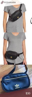 Adidas Black Faux Leather Belt Bag Leather Belt Bag Faux Leather Belts Black Adidas