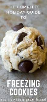 Once the cookie balls are frozen, transfer them to a ziptop freezer bag and return them to the freezer. Complete Holiday Guide To Freezing Cookies Cookies Christmas Recipes Freezing Holidays Ea Frozen Cookies Cookies Recipes Christmas Cookie Batter Recipe