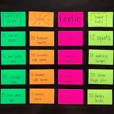 Insert your own photos and clip art, or cut and paste from other stocklayouts templates to make a custom note card. Note Card Workout Let S Live And Learn
