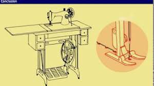 So, to make this machine work by treadle operation, all we really need to do is to remove the motor and add the treadle, with a new belt to replace the existing one, which would be too short. Basic Parts Of Sewing Machine Youtube