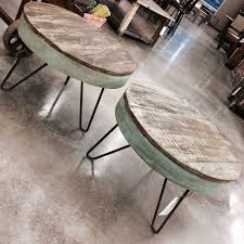 See more ideas about architectural salvage, fountains, antiques. Reclamed Wood And Iron Round Side Tables Reclaimed Furniture Unique Fayetteville Arkansas Interiors Inte Reclaimed Furniture Reclaimed Wood Furniture Furniture