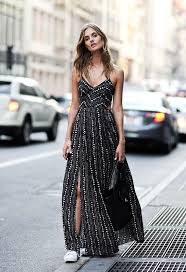 Outfits With Converse 20 Stylish Ways To Wear Converse Shoes Fashion Flowy Maxi Dress Casual Dresses