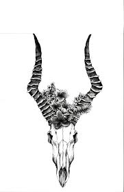 Impala With Desert Flowers Etsy Skull Tattoo Flowers Desert Tattoo Desert Flowers