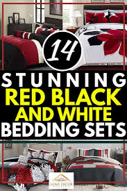 George & jimmy astrid black/white embroidered 7 piece duvet cover set full/queen. 14 Stunning Red Black And White Bedding Sets Home Decor Bliss