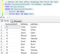 Sql Paging In Sql Server 2012 Using Sql Order By Offset And Fetch Next Sql Server Sql Server