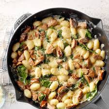 Gnocchi With Spinach And Chicken Sausage Recipe In 2020 Chicken Sausage Recipes Sausage Dinner Gnocchi