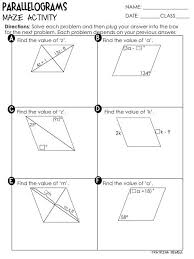 Each diagonal of a parallelogram turns the parallelogram into 2 congruent triangles. 35 Properties Of Parallelograms Worksheet Worksheet Resource Plans