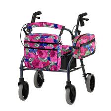 English Garden Designer Rollator Accessory Kit Walker Bag Walker Accessories Wheelchair Bags