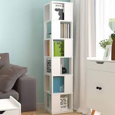 This swivel bookcase mirror graphic has 15 dominated colors, which include white, tamarind, cab sav, silver, worn wooden, snowflake, sunny pavement, dwarf fortress, steel, ivory, uniform grey, sefid white, honeydew, vapour, purple amethyst. Redd Royal 6 Tier Bookcase 360 Rotating Bookshelf White Floor Standing Storage Rack For Living Room Bedroom Open Design Swivel Corner Shelf Home Office Decor Pricepulse