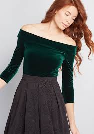 Cafe Parfait 3 4 Sleeve Velvet Top Velvet Clothes Velvet Dresses Outfit Velvet Tops Outfit