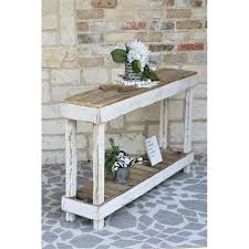 Mcchristian 46 Solid Wood Console Table Farmhouse Console Table Wood Console Table Decor