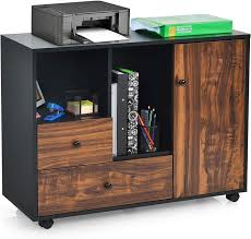 Check spelling or type a new query. Buy Giantex Mobile Filing Cabinet 2 Drawers Large Storage Cabinet Printer Stand On Wheels Wood Lateral Industrial File Organizer With Open Shelves For Home And Office Use Black Brown 4 Wheels Online In Turkey