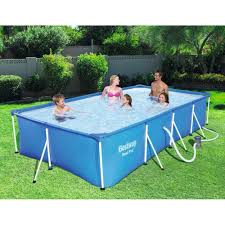 Check spelling or type a new query. Bestway 56424 Rectangular Above Ground Pool Steel Pro 400x211x81 Cm