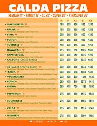 Calda Pizza Bulacan Branch Menu Calda Guiguinto Catindig Bldg 118 Cagayan Valley Rd Sta Cruz Guiguinto Bulacan In Fron Thin Crust Pizza Menu Pizza