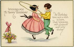 Jump Rope Birthday Postcard Birthday Postcards Vintage Greeting Cards Postcard