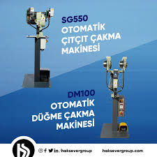 Sg550 Otomatik Citcit Cakma Makinesi Ve Dm100 Otomatik Dugme Cakma Makinesi 100 Yerli Uretim Haksever Makine Guvencesiyle Detayl Urunler Dugmeler Bilgi