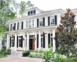 Colonial Front Porch With Columns And Fans Colonial Exterior House Exterior Colonial House