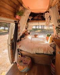 40 Inspiration Of Van Life Hippie Bohemian Style Ideas Van Interior Van Life Campervan Interior