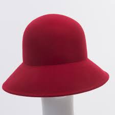 Black Wool Felt Cloche Plain Hats W0157a Red Sun Yorkos Zoria