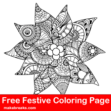 Plus, it's an easy way to celebrate each season or special holidays. Free Christmas Holiday Detailed Patterned Poinsettia Coloring Page Make Breaks