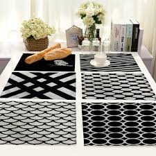 Shop items you love at overstock, with free shipping on everything* and easy returns. Chic Black White Cloth Placemat Cotton Linen Stripe Pad Dining Table Mat Heat Insulation Non Slip Placemats Bowl Coaster 42x32cm Mats Pads Aliexpress