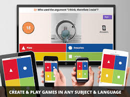 The question and answer choices will be displayed on your screen, whereas student screens will display on the answer buttons. Kahoot Review App Ed Review