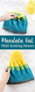 Free Knitting Patterns For The Mandala Yarn Crafty Tutorials Hat Knitting Patterns Free Knitting Knitting Patterns Free Hats