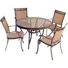 Devoko patio furniture sets 6 pieces outdoor sectional rattan sofa manual weaving wicker patio conversation set with glass table and cushion (beige) visit the devoko store 4.3 out of 5 stars 867 ratings Hanover Fontana 5 Piece Aluminum Round Outdoor Dining Set With Glass Top Table Fntdn5pcg The Home Depot