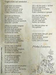 Se aude că e cu sorana. Lumea Poeziilor Copii Eram Noi Amandoi Mihai Eminescu Facebook