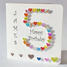 Birthday Card For 5 Year Old Boy 5th Birthday Card Custom Personalised Age 5 Card Handmade Card Daughter Son Niece Daughter Granddaughter Bha05 Birthday Cards For Boys 18th Birthday Cards Beautiful Birthday Cards