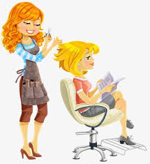 Barber Woman Woman Clipart Hairdressing Simple Png And Vector With Transparent Background For Free Download Hairdresser Cartoon Clip Art