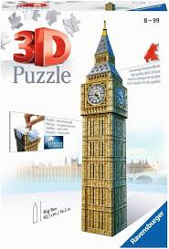 Jigsaw puzzles are a great way to stimulate your mind without having to be glued to a screen. Amazon Com Ravensburger Big Ben 216 Piece 3d Jigsaw Puzzle For Kids And Adults Easy Click Technology Means Pieces Fit Together Perfectly Varios Toys Games