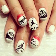 air jordan nail nail nails nailart nailarts nailartclub ネイル ネイルデザイン 夏ネイル