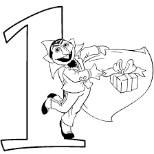 Count Von Count Number One Coloring Page Sesame Street Coloring Pages Sesame Street Sesame Street Birthday