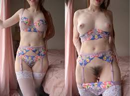 My bush looks better when Im wearing lingerie