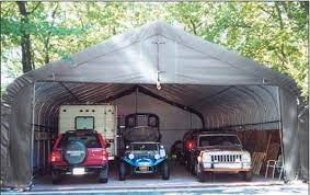 Autoshelter instant garage has been redesigned with more features and more value. 30 Ft Portable Polyethylene Car Truck Garage Shelters Instant Storage Buildings